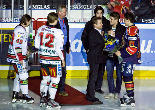 Junior-VM spelare hyllas Sebastian Collberg, Johan