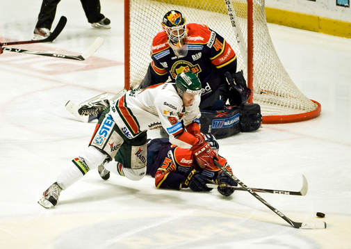 Magnus Kahnberg, Frölunda, Gustaf Wesslau, målvakt,