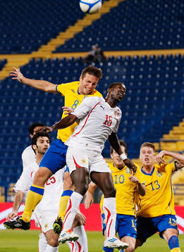 Anders Svensson, Sverige, i en nickduell med Abdulla Omar,