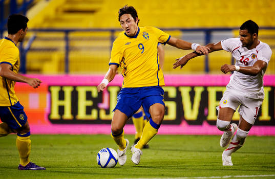 Stefan Ishizaki, Sverige, håller undan Fahad Al Hardan,