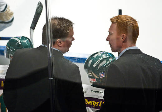 Leif Carlsson, tränare och  Jörgen Jönsson