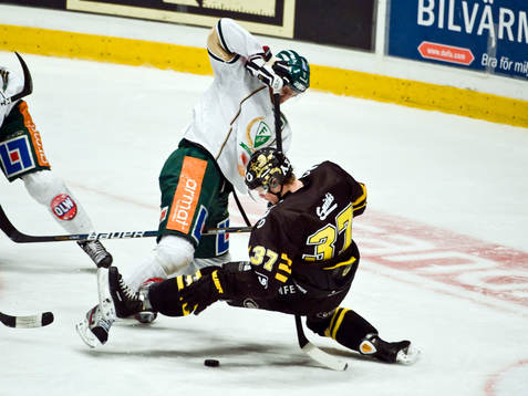 Rickard Wallin, Färjestad och Stefan Johansson, AIK