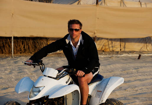 Anders Svensson åker fyrhjuling