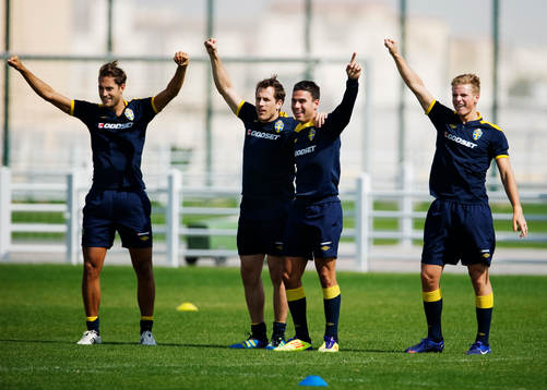 Niklas Backman, Tobias Hysén, Erdin Demir och Oscar