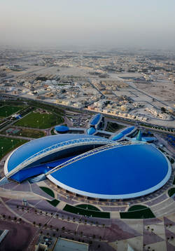 Aspire Dome, exteriör, översikt. Arena, stadion