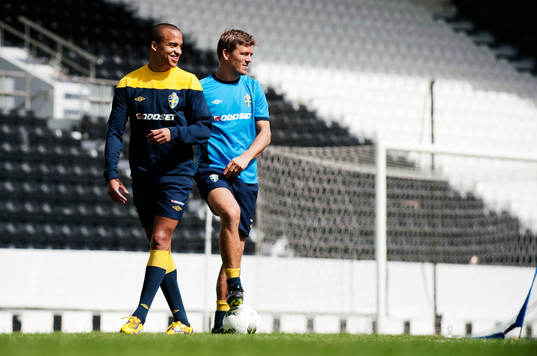 Marcus Olsson och Marcus Allbäck, players manager