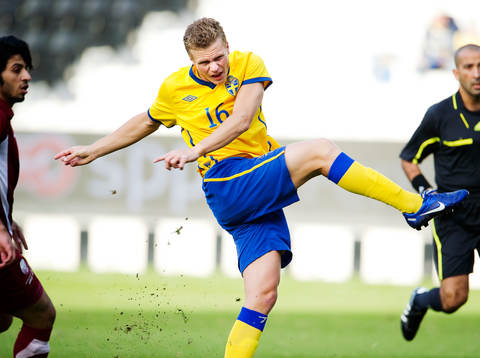 Oscar Hiljemark, Sverige, skjuter