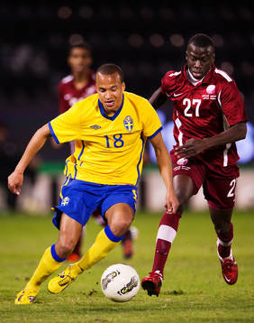 Marcus Olsson, Sverige, och Sergin Abdulkhader, Qatar