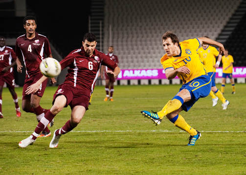 Tobias Hysén, Sverige, skjuter