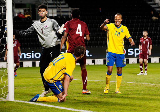 Viktor Claesson och Marcus Olsson, Sverige, jublar