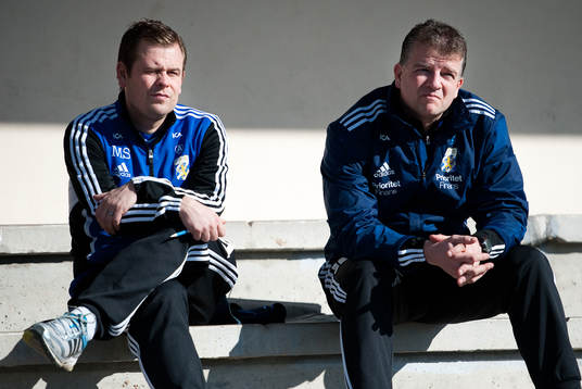 Mikael Stahre, tränare, Magnus Edlund, assisterande