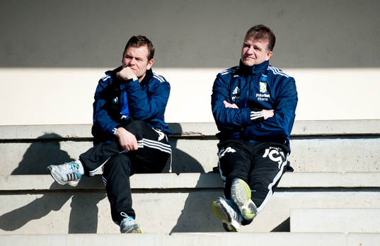 Mikael Stahre, tränare, Magnus Edlund, assisterande