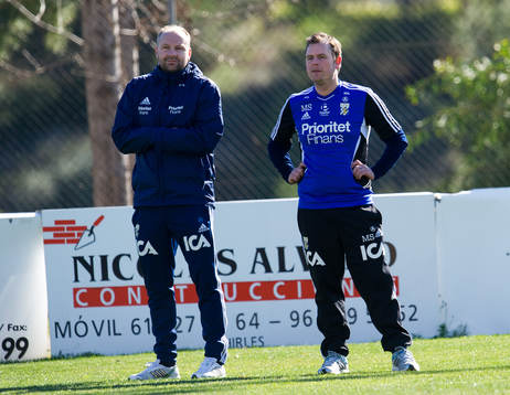 Håkan Mild, sportchef, Mikael Stahre, tränare