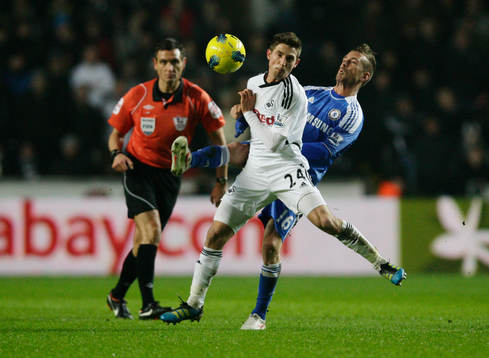 Joe Allen, Swansea och Raul Meireles, Chelsea