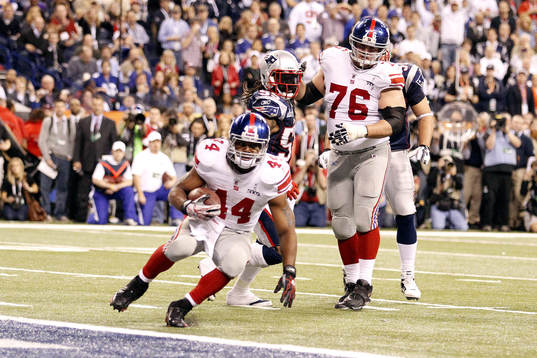 New York Giants - New England Patriots: Ahmad Bradshaw, New