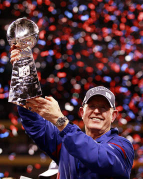 New York Giants - New England Patriots: Tom Coughlin,