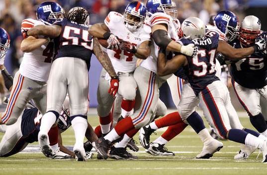 New York Giants - New England Patriots:  Ahmad Bradshaw