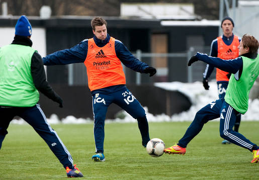Pontus Farnerud gör sin första träning