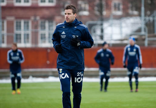 Pontus Farnerud gör sin första träning