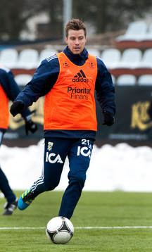 Pontus Farnerud gör sin första träning