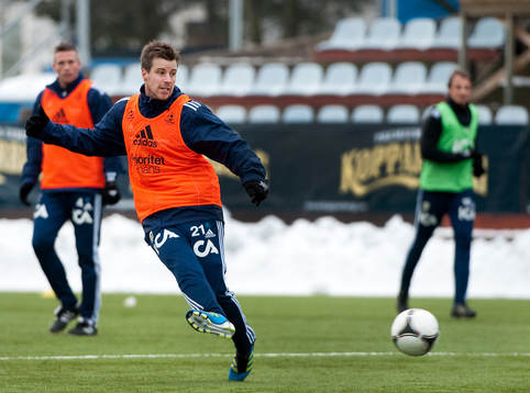 Pontus Farnerud gör sin första träning