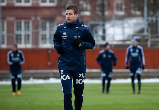 Pontus Farnerud gör sin första träning
