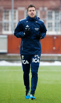 Pontus Farnerud gör sin första träning