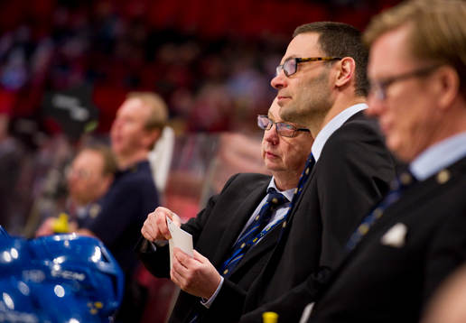 Pär Mårts, förbundskapten och Peter Popovic,