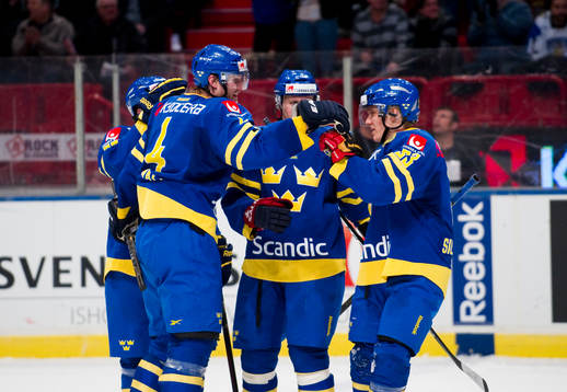 1-0 av Staffan Kronwall, Sverige (Jubel)