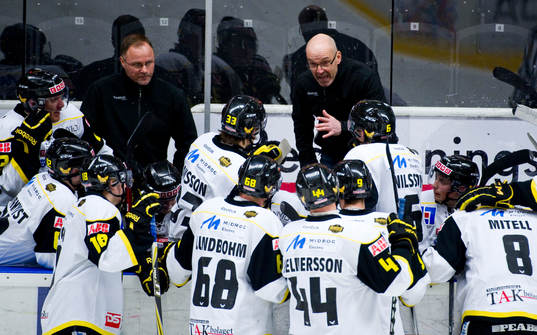 Mats Waltin, tränare Västerås tar en time out