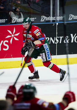 Mika Pyörälä, Frölunda, gör 2-0, jubel
