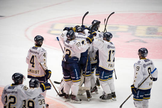 Segerjubel i HV71. Jubel