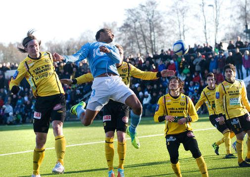 Mathias Ranegie, Malmö, ensam mot Mjällby-försvaret