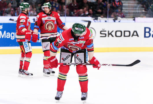 Christian Bäckman, Frölunda, depp, i bakgrunden, Fredrik