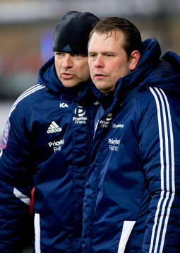 Magnus Edlund, assisterande tränare, Mikael Stahre,