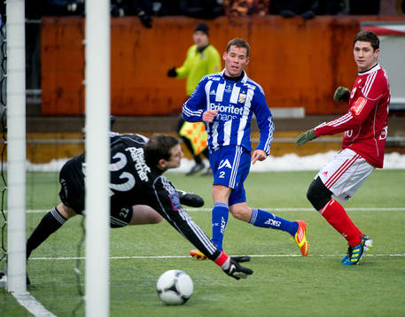 Emil Salomsson, IFK Göteborg, gör 4-0 bakom Brian