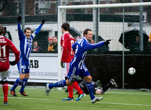 Stefan Selakovic, IFK Göteborg, gör 1-0, jubel