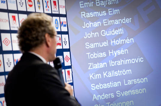 Presskonferens, Erik Hamrén, förbundskapten presenterar