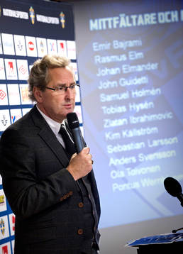 Presskonferens, Erik Hamrén, förbundskapten presenterar