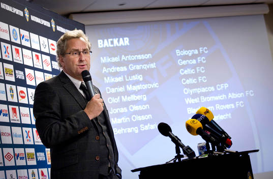 Presskonferens, Erik Hamrén, förbundskapten presenterar