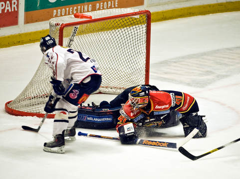Robin Figren, Linköping gör 0-1 på Gustaf Wesslau,