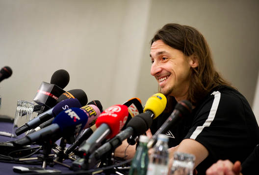 Zlatan Ibrahimovic på podiet