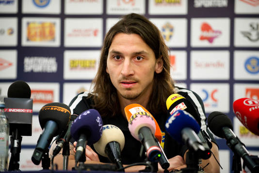 Zlatan Ibrahimovic på podiet