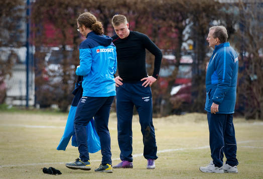 John Guidetti kliver av dagens träning