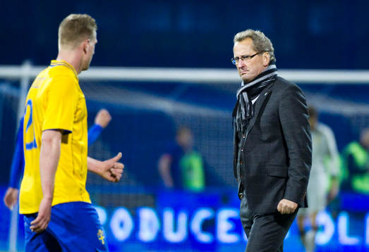 Erik Hamrén, förbundskapten, berömmer John Guidetti som