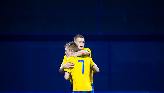 John Guidetti kramar om Sebastian Larsson, Sverige