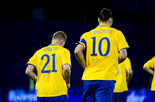 John Guidetti och Zlatan Ibrahimovic, Sverige