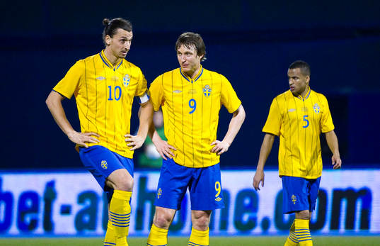 Zlatan Ibrahimovic, Kim Källström och Martin Olsson