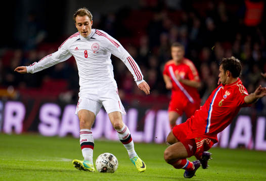 Christian D Eriksen, Danmark, Roman Shirokov, Ryssland