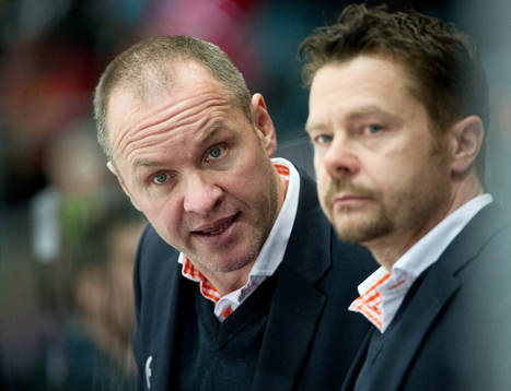 Jan Karlsson, tränare, Fredrik Hellgren, assisterande